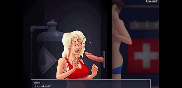  Glory hole hot blonde blowjob l My sexiest gameplay moments l Summertime Saga[v0.18] l Part 8